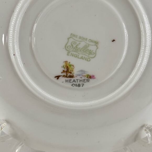 Vintage Tea Cup and Saucer Shelley Fine Bone China England Bridge Stream - Picture 5 of 5